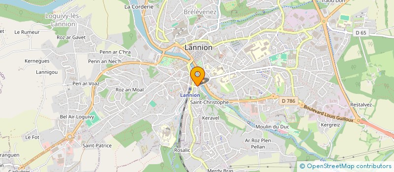 localisation de l'entreprise MADAME MARIE-ANNICK BARBOT  LANNION