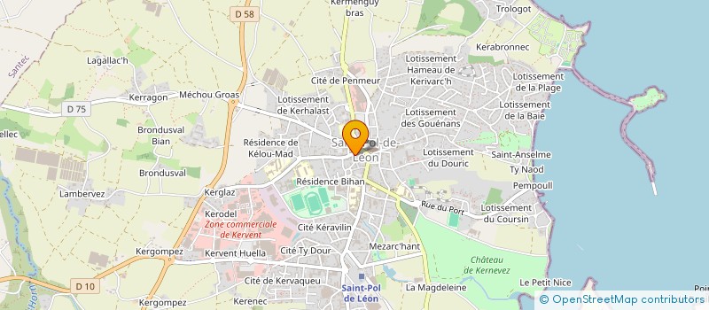 localisation de l'entreprise MADAME MARIE-ANNICK BECAM à SAINT-POL-DE-LEON