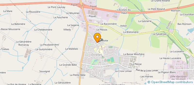 localisation de l'entreprise MADAME MARIE-ANNICK BIGNON  ETRELLES