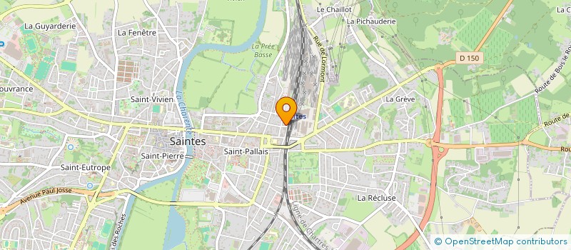 localisation de l'entreprise MADAME MARIE-ANNICK COULON  SAINTES