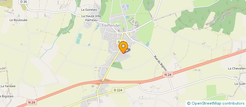 localisation de l'entreprise MADAME MARIE-ANNICK DALLEAU  TREFFENDEL