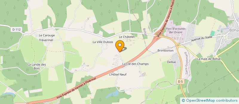 localisation de l'entreprise MADAME MARIE-ANNICK DAVID  SAINT-GUYOMARD