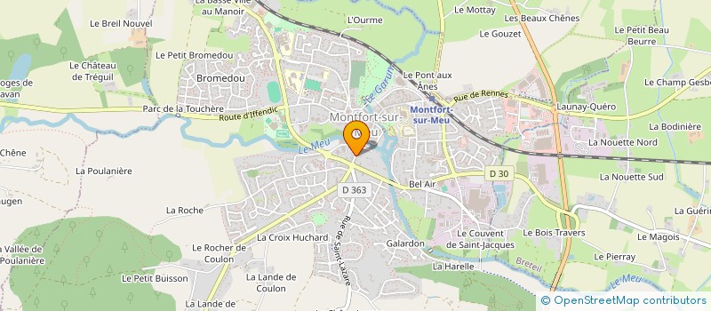 localisation de l'entreprise MADAME MARIE-ANNICK EOUZAN  MONTFORT-SUR-MEU