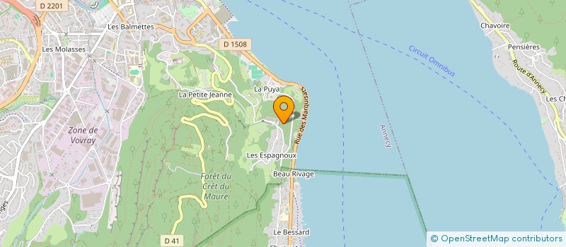 localisation de l'entreprise MADAME MARIE-ANNICK GRANCHAMP à ANNECY