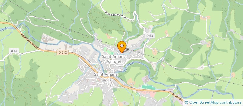 localisation de l'entreprise MADAME MARIE-ANNICK LE SAOUT  SAINT-AMANS-VALTORET