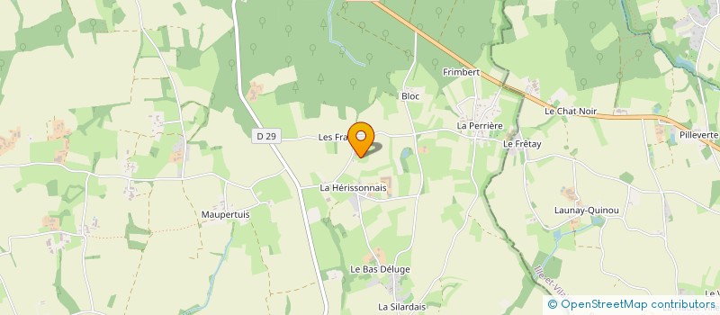 localisation de l'entreprise MADAME MARIE-ANNICK LORAND à LES CHAMPS-GERAUX