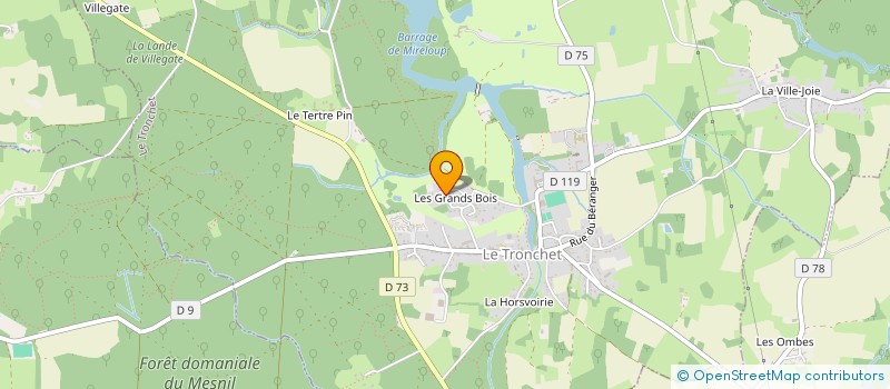 localisation de l'entreprise MADAME MARIE ANNICK LOUVEL  LE TRONCHET