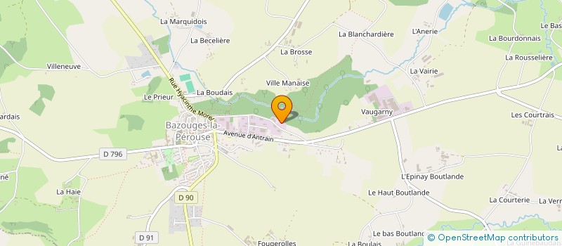 localisation de l'entreprise MADAME MARIE-ANNICK MEIGNAN  BAZOUGES-LA-PEROUSE