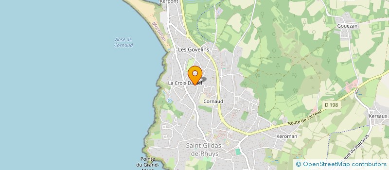 localisation de l'entreprise MADAME MARIE ANNICK ROUAUX  SAINT-GILDAS-DE-RHUYS