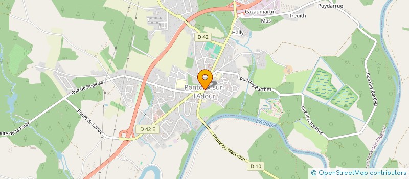 localisation de l'entreprise MADAME MARIE-ANNICK SOUBIROU  PONTONX-SUR-L'ADOUR