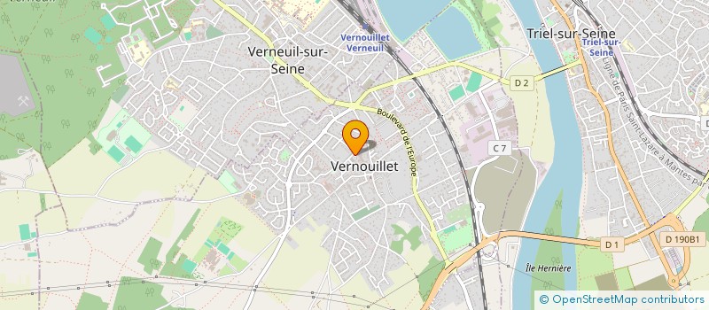 localisation de l'entreprise MADAME MARIE-ANNICK YGER à VERNOUILLET