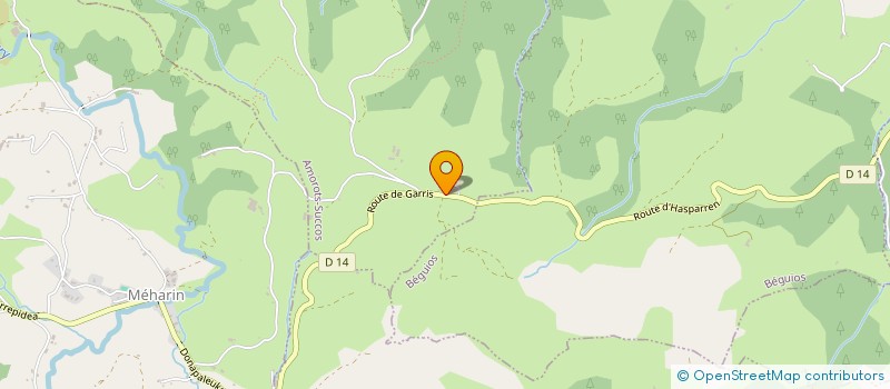 localisation de l'entreprise MADAME MARIE-ANNIE HOURCADE  AICIRITS-CAMOU-SUHAST