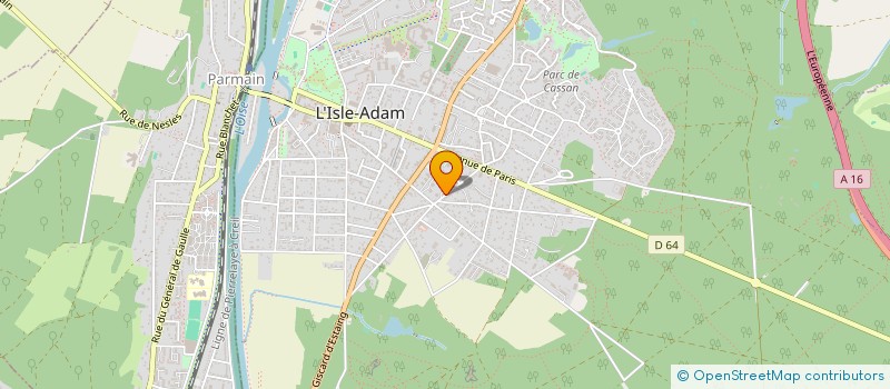 localisation de l'entreprise MADAME MARIE-ANNIE PIEREL  L'ISLE-ADAM