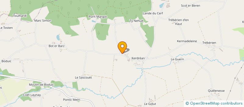 localisation de l'entreprise MADAME MARIE ANTHONY  CLEGUEREC