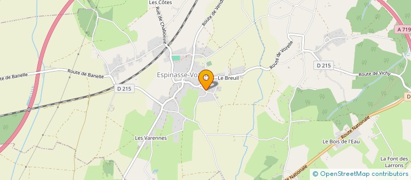 localisation de l'entreprise MADAME MARIE ANTOINE  ESPINASSE-VOZELLE