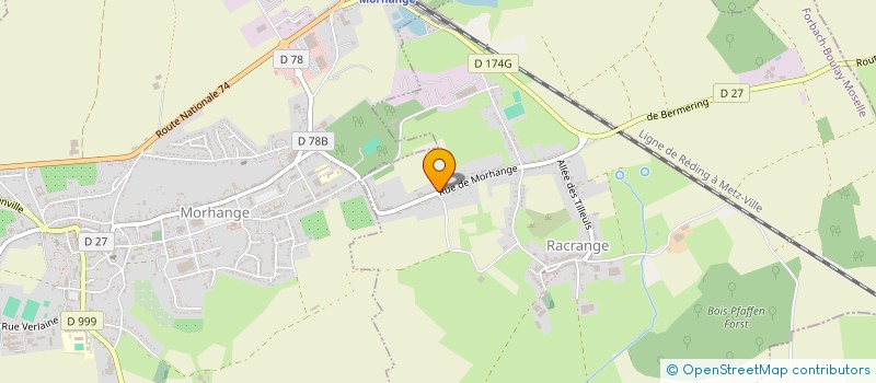 localisation de l'entreprise MADAME MARIE ANTOINE  RACRANGE