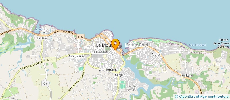 localisation de l'entreprise MADAME MARIE-ANTOINETTE AZAR à LE MOULE