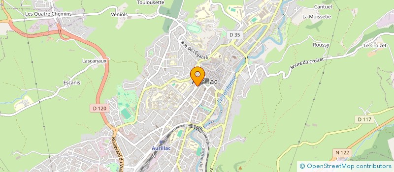 localisation de l'entreprise MADAME MARIE-ANTOINETTE BOS à AURILLAC