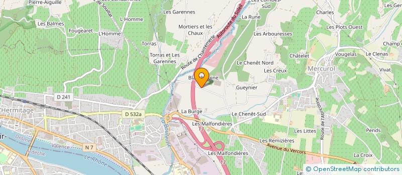 localisation de l'entreprise MADAME MARIE-ANTOINETTE CHAUFFARD  MERCUROL-VEAUNES