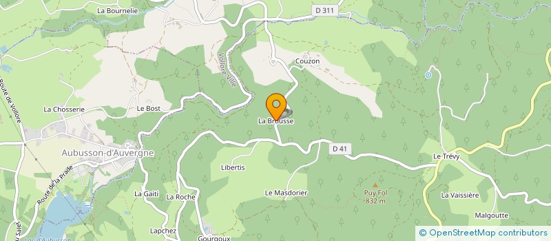 localisation de l'entreprise MADAME MARIE ANTOINETTE DESCLAVELIERES  AUGEROLLES