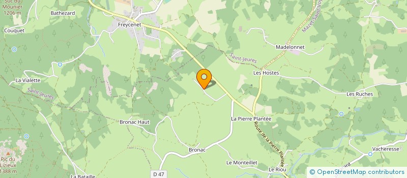 localisation de l'entreprise MADAME MARIE-ANTOINETTE DIGONNET  MAZET-SAINT-VOY