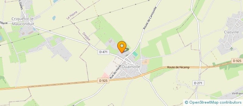 localisation de l'entreprise MADAME MARIE-ANTOINETTE MARIN  OUAINVILLE