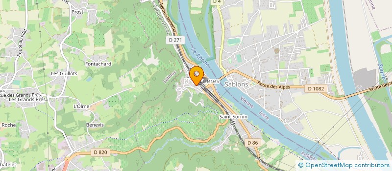 localisation de l'entreprise MADAME MARIE-ANTOINETTE MARTOURET  SERRIERES