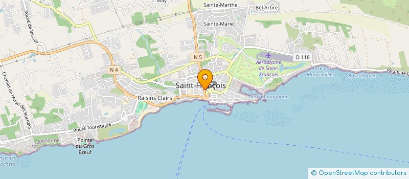 localisation de l'entreprise MADAME MARIE-ANTOINETTE PASSAVE  SAINT FRANCOIS