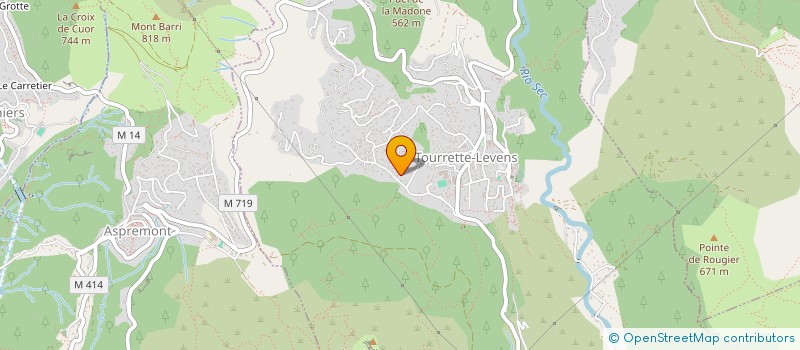 localisation de l'entreprise MADAME MARIE ANULLIERO  TOURRETTE-LEVENS