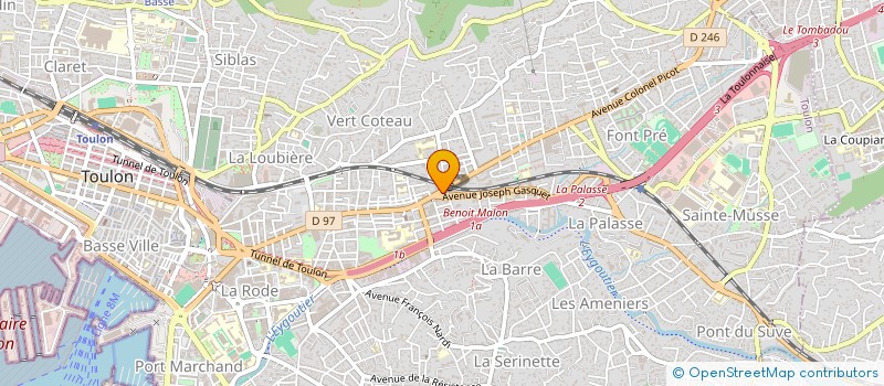 localisation de l'entreprise MADAME MARIE AOUANOU KOUDEDJI  TOULON