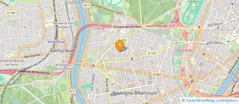 localisation de l'entreprise MADAME MARIE APPASAMY à BOULOGNE-BILLANCOURT