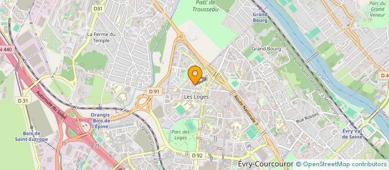 localisation de l'entreprise MADAME MARIE APPERT  EVRY-COURCOURONNES