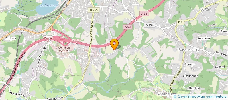 localisation de l'entreprise MADAME MARIE ARAMENDY  ARCANGUES