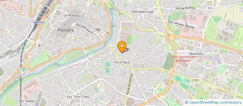 localisation de l'entreprise MADAME MARIE ARCACHE  POITIERS