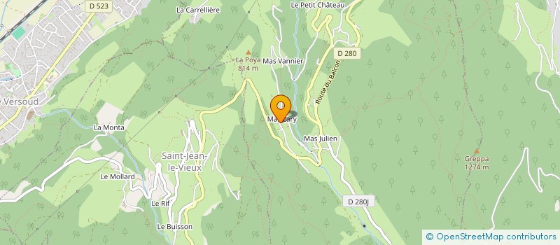 localisation de l'entreprise MADAME MARIE ARMAND à LA COMBE-DE-LANCEY