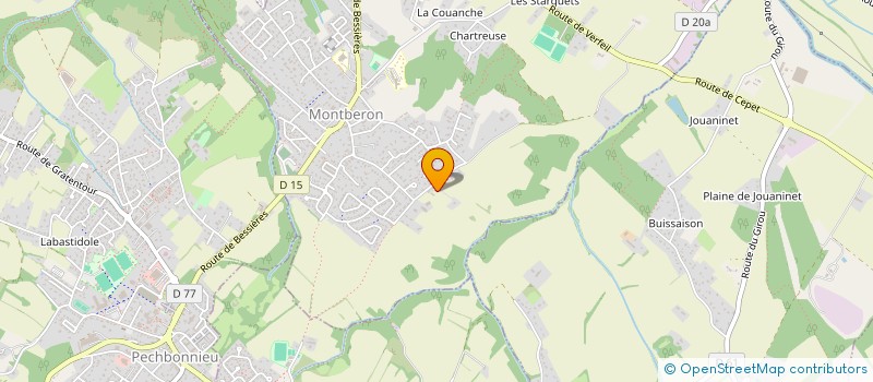 localisation de l'entreprise MADAME MARIE ARMANGAUD  MONTBERON