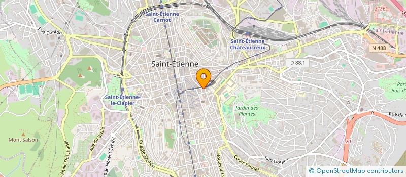 localisation de l'entreprise MADAME MARIE ARNAUD à SAINT-ETIENNE