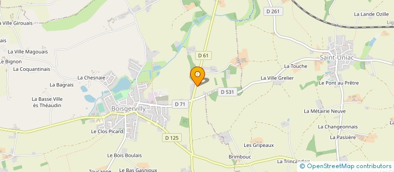 localisation de l'entreprise MADAME MARIE ARNOUX à BOISGERVILLY