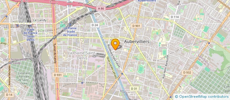 localisation de l'entreprise MADAME MARIE ARRATEIG  AUBERVILLIERS