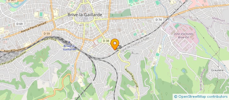 localisation de l'entreprise MADAME MARIE ARTAUD  BRIVE-LA-GAILLARDE