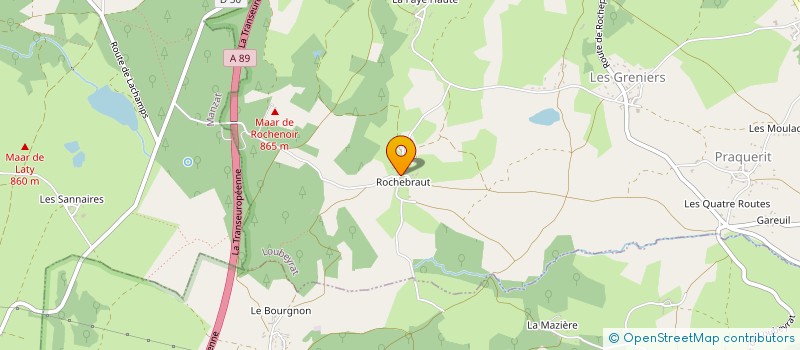 localisation de l'entreprise MADAME MARIE ASTIER à LOUBEYRAT