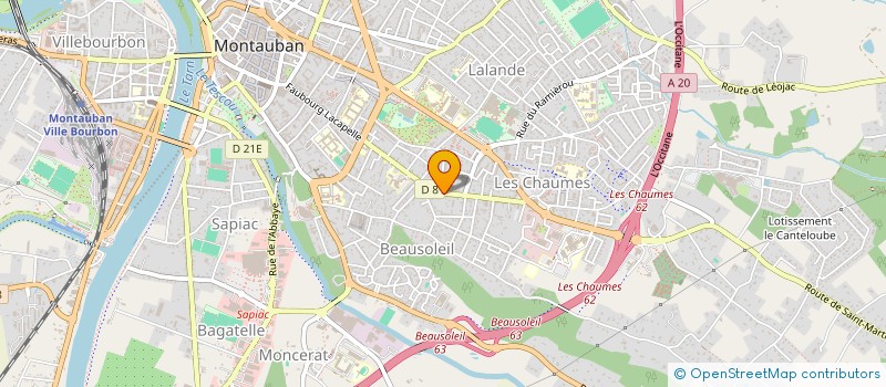 localisation de l'entreprise MADAME MARIE ASTOUL  MONTAUBAN