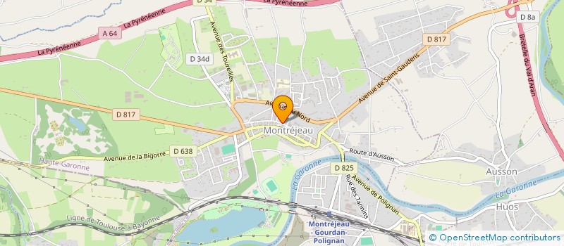 localisation de l'entreprise MADAME MARIE-ASTRID ALLAIN  MONTREJEAU