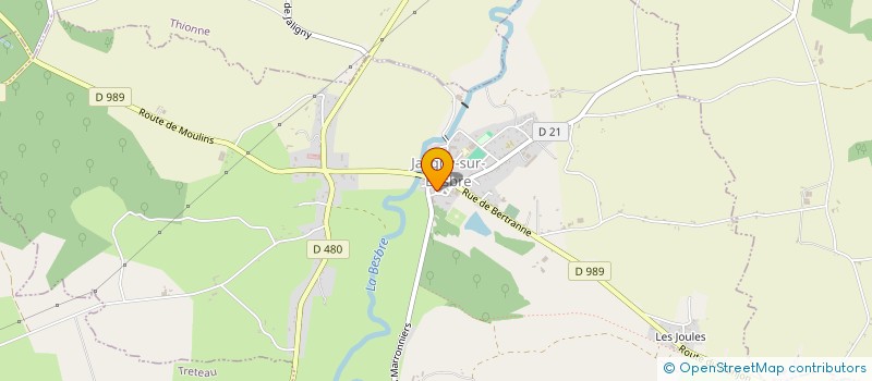 localisation de l'entreprise MADAME MARIE-ASTRID DE VILLARDI DE MONTLAUR  JALIGNY-SUR-BESBRE