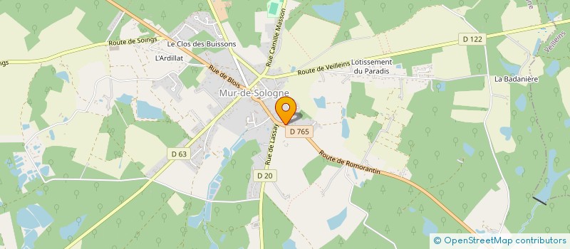 localisation de l'entreprise MADAME MARIE-ASTRID FROMET  MUR-DE-SOLOGNE