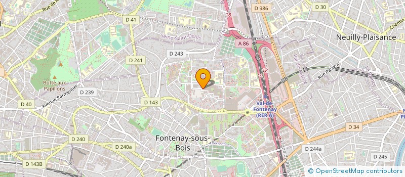 localisation de l'entreprise MADAME MARIE-ASTRID PATURIEAUX à FONTENAY-SOUS-BOIS
