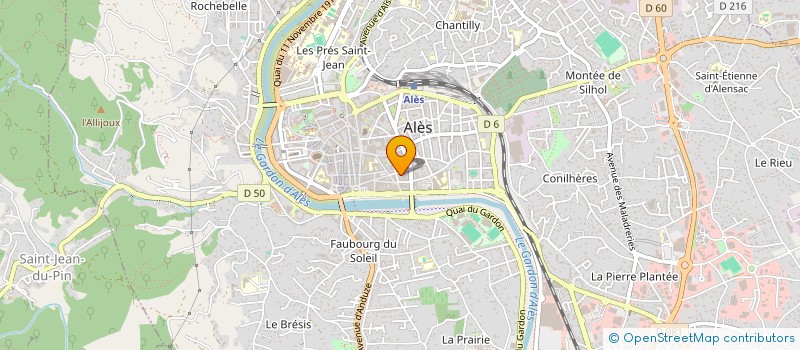 localisation de l'entreprise MADAME MARIE ASTRIDE FONROSE  ALES