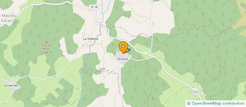 localisation de l'entreprise MADAME MARIE ASTRUC  LAJO