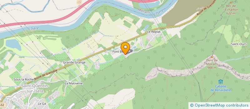 localisation de l'entreprise MADAME MARIE-ATEA DE POURTALES  SAINT-QUENTIN-SUR-ISERE