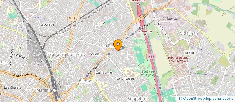 localisation de l'entreprise MADAME MARIE ATTARD  TOULOUSE